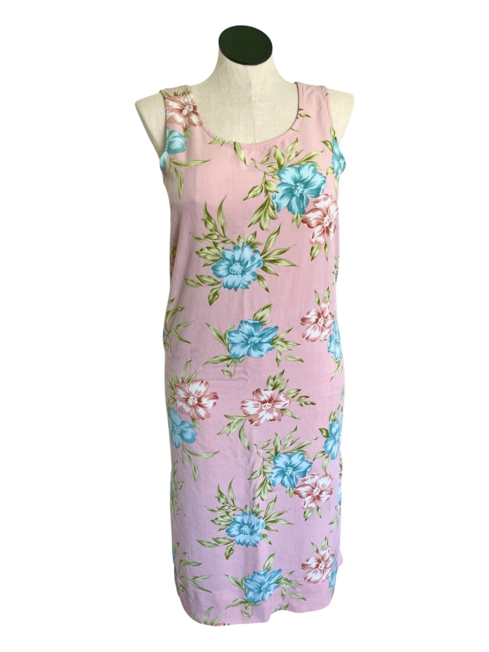 Vintage Tahiti Reef Tropical Floral Pink 90’s / Y2K Two-Piece Dress Set